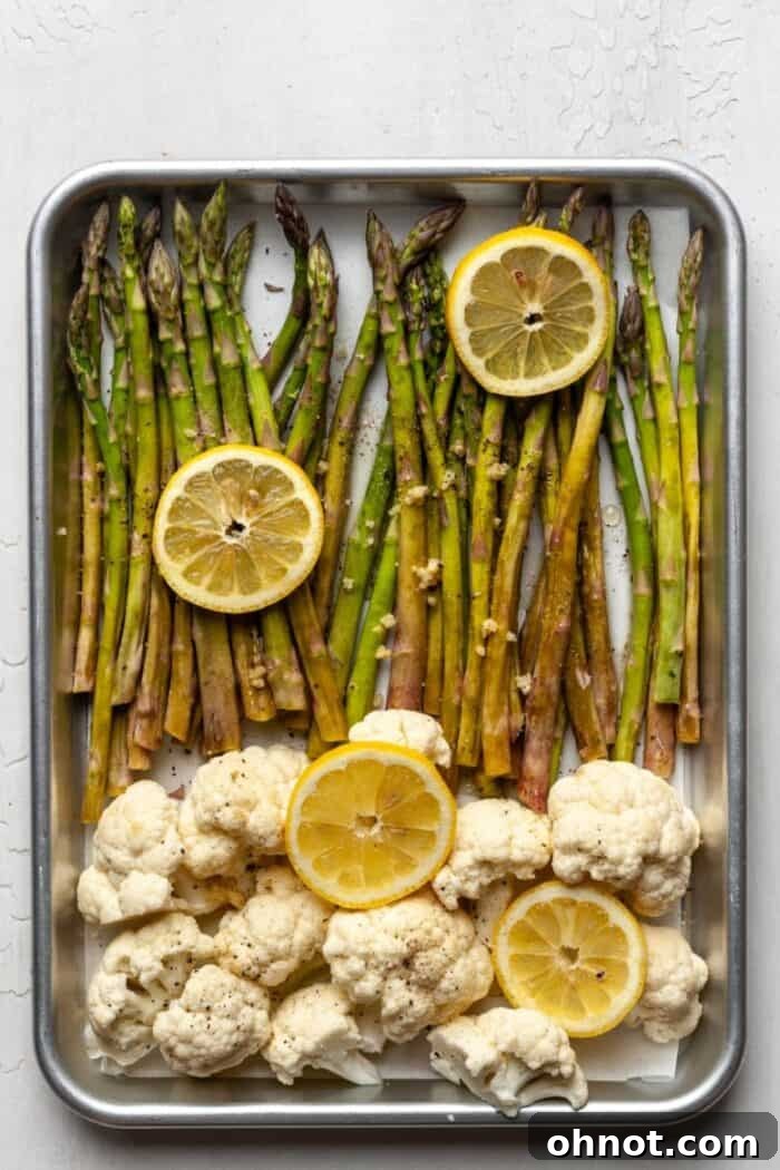 Lemon roasted veggies