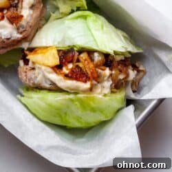 Keto turkey burgers with lettuce wraps