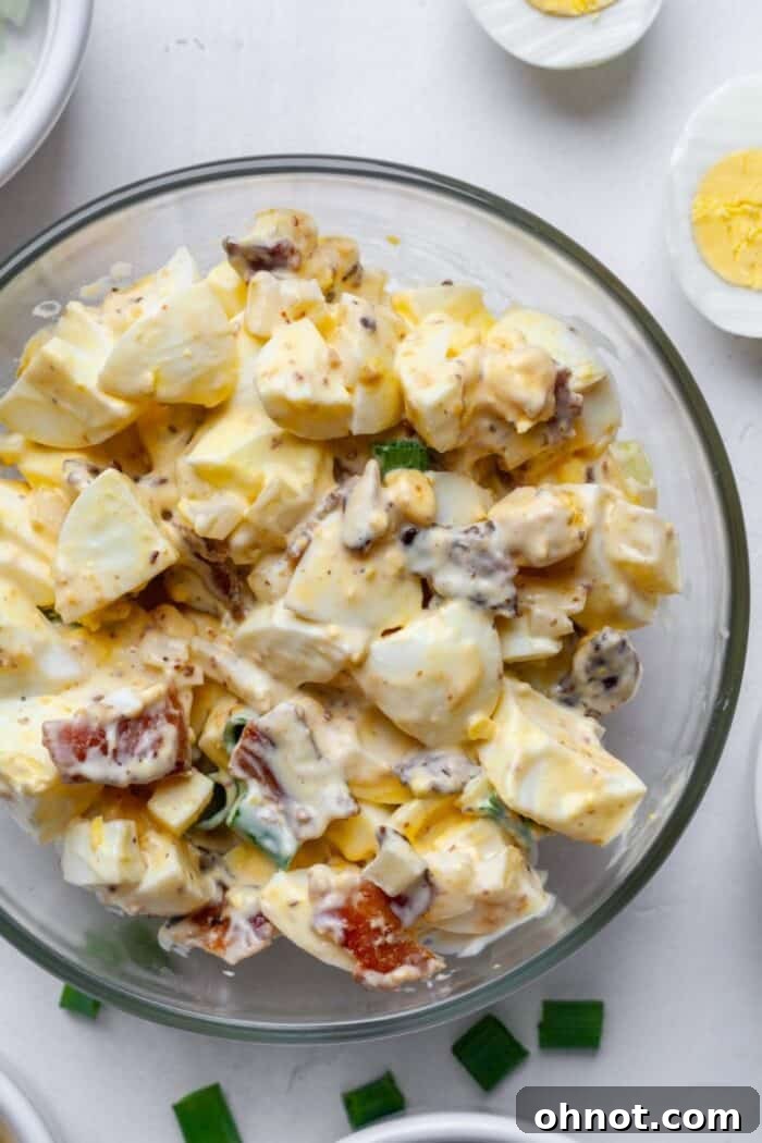 Eggs with veggies in bowl