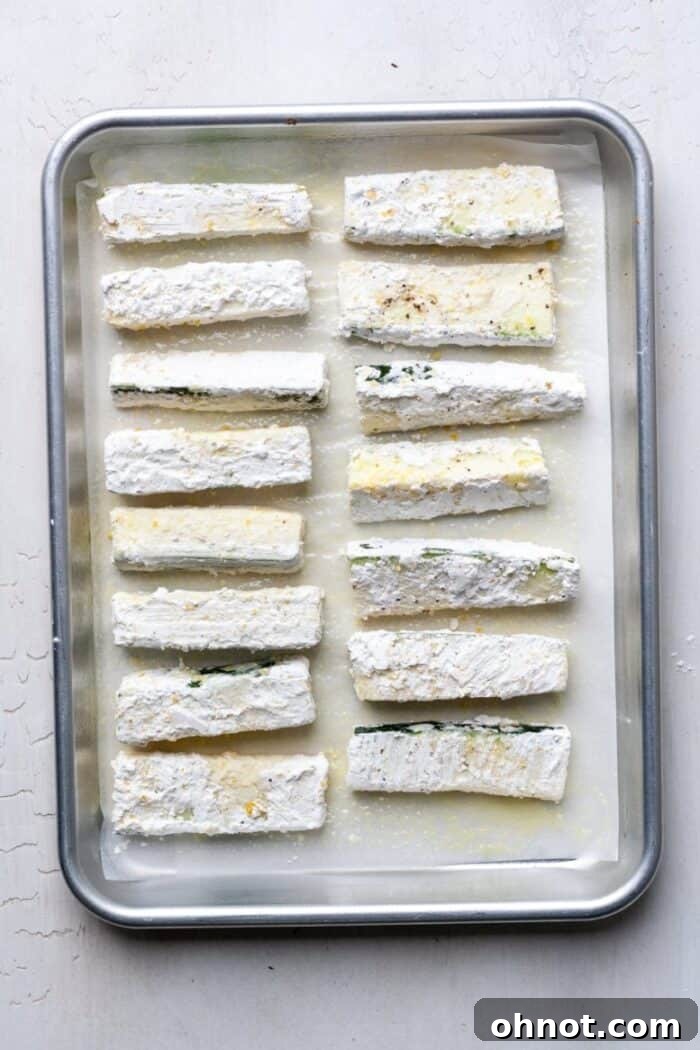 Fries on baking pan