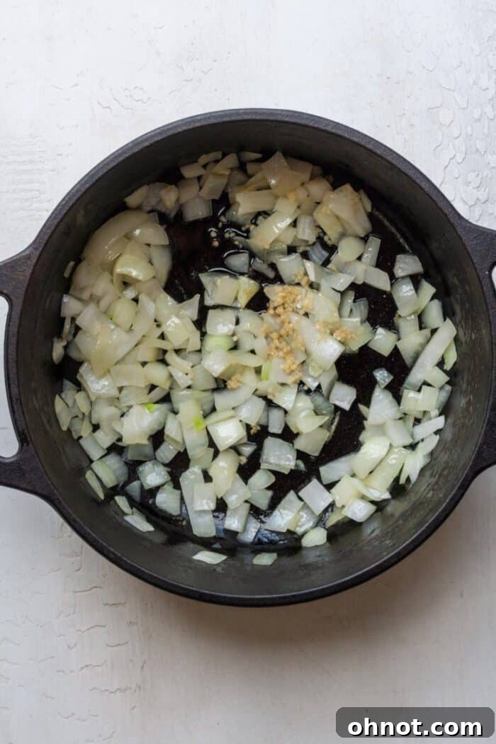 Onions in Dutch oven