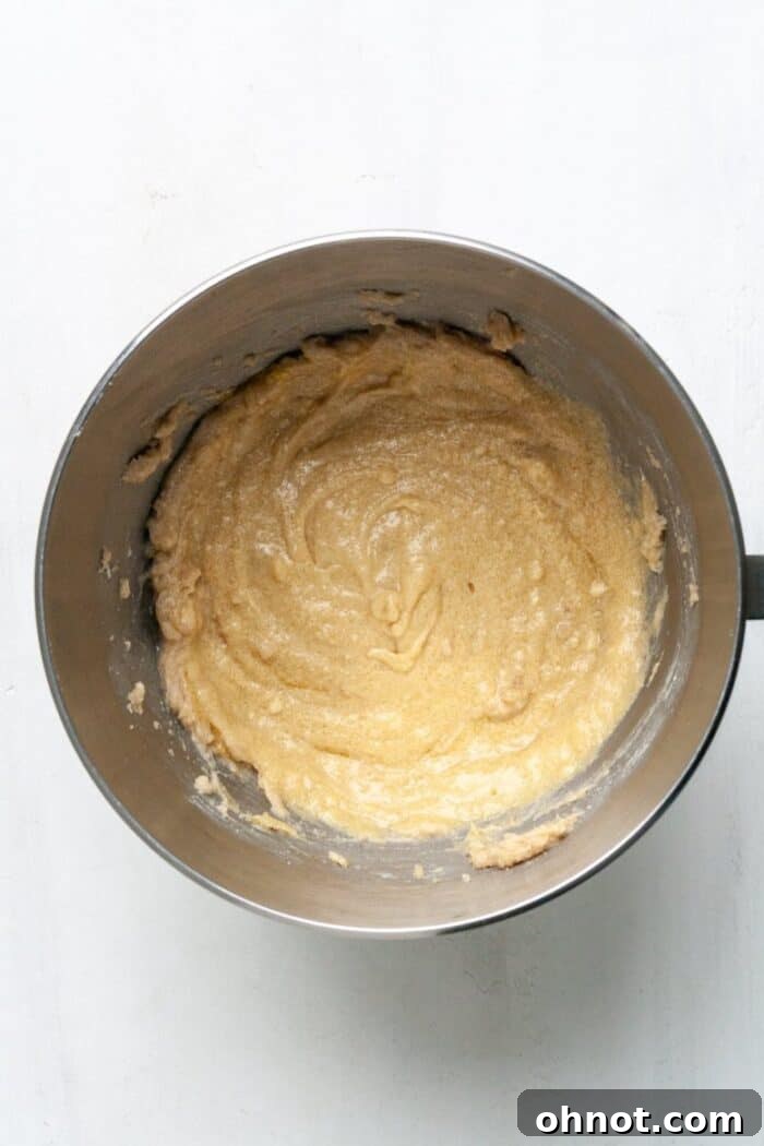 Dairy-free cookie dough with eggs blended in.