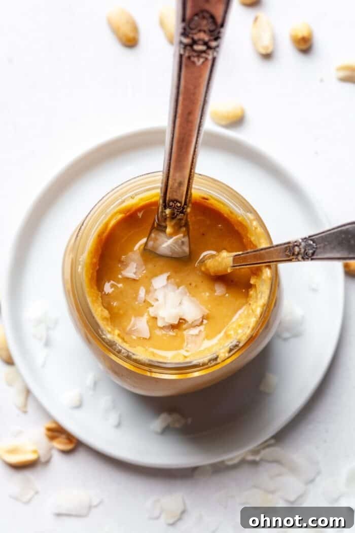 Coconut flavored peanut butter