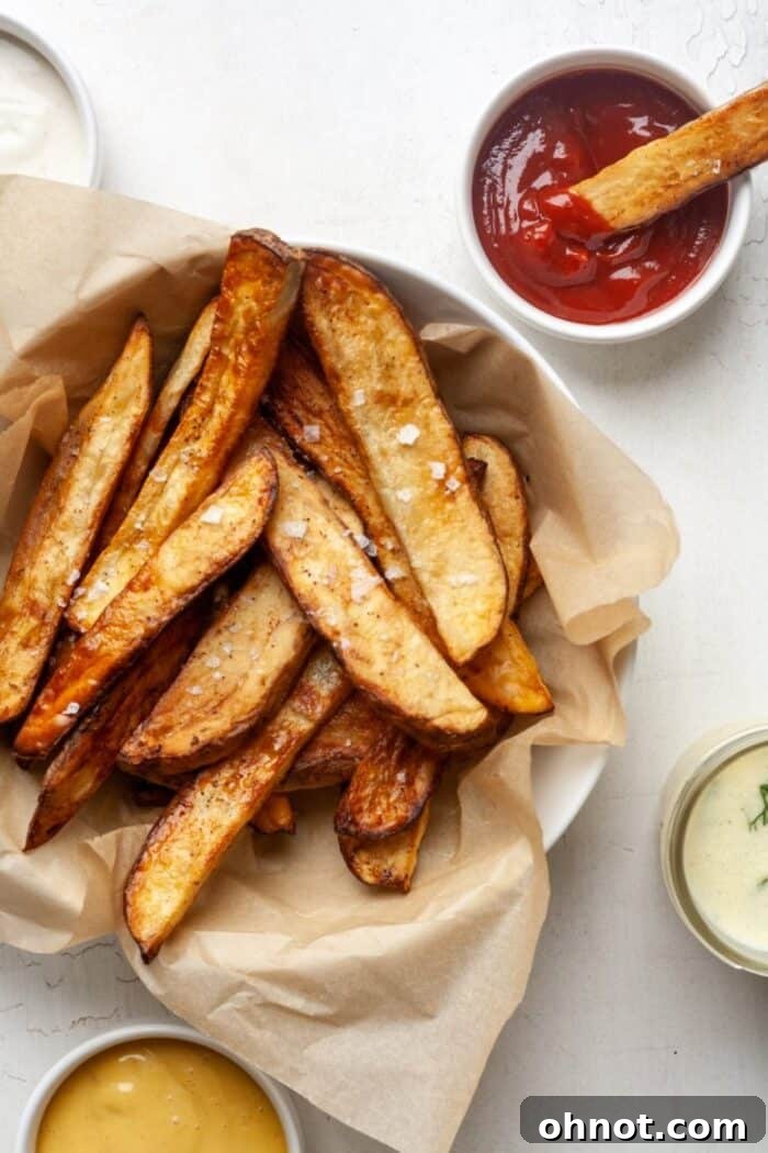 Paleo fries with various compliant dipping sauces