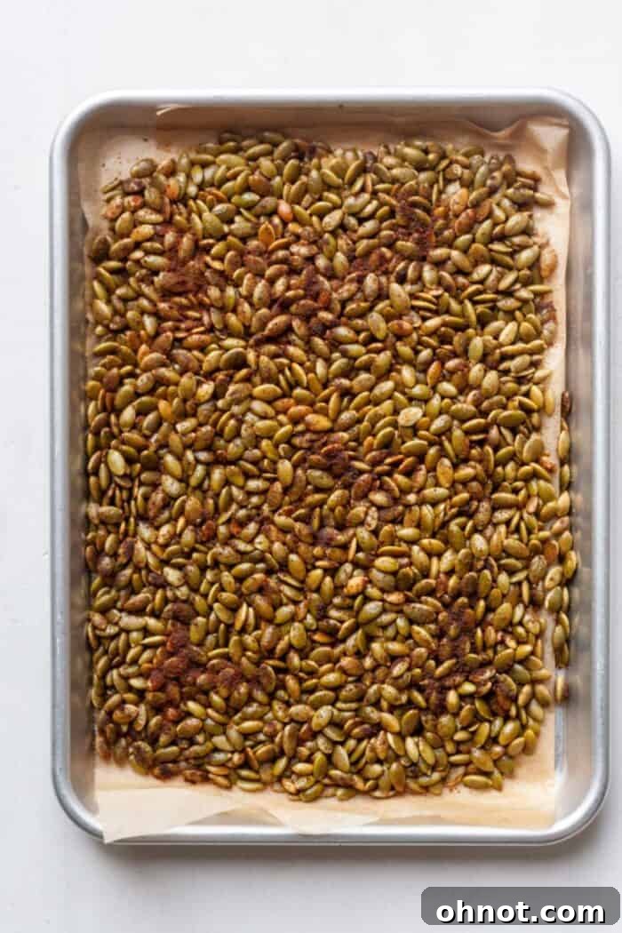 Pepitas seeds with cinnamon