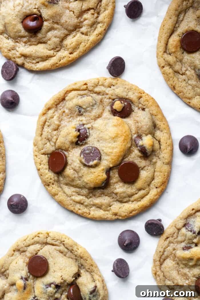 Oat flour chocolate chip cookies