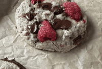 Decadent Raspberry Chocolate Chip Cookies