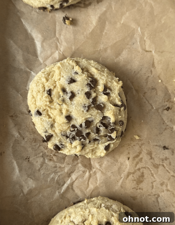 Stack of Greek yogurt cookies showing their thick texture.