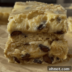 Cookie dough cheesecake bars.