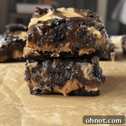 Gluten free peanut butter brownies.