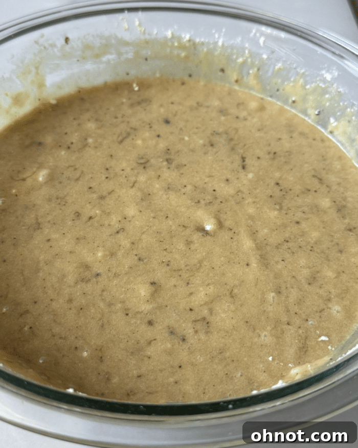 Yellow batter in bowl.