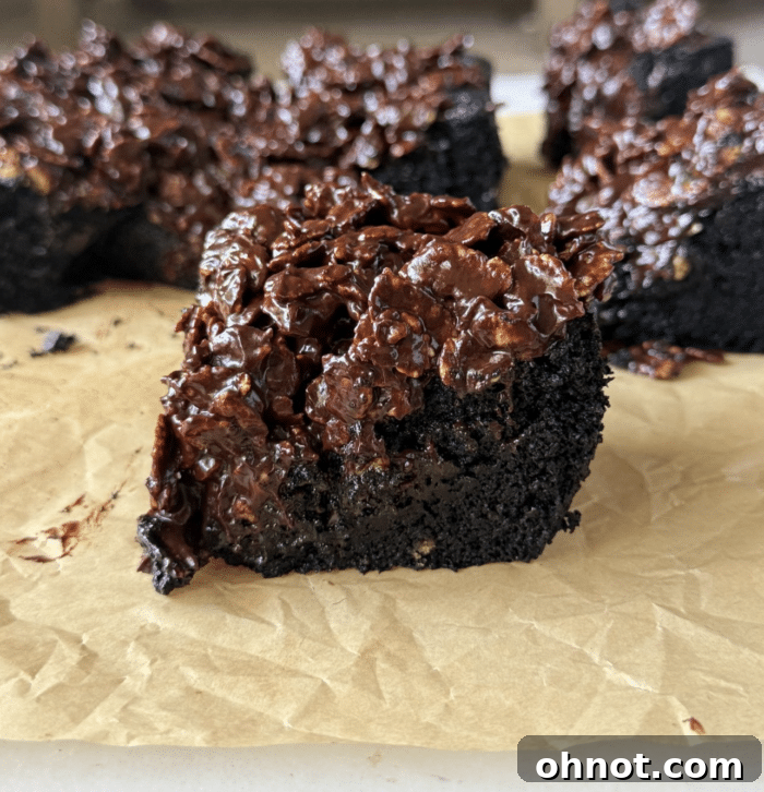 Chocolate crunch cake.