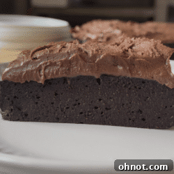 Healthy chocolate cake.