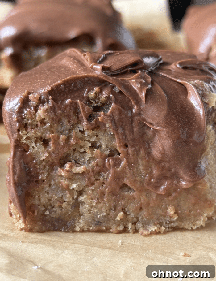 Gooey frosted bars.