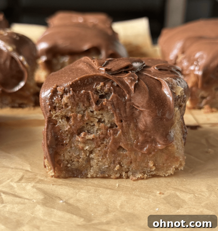 Banana bars frosted.