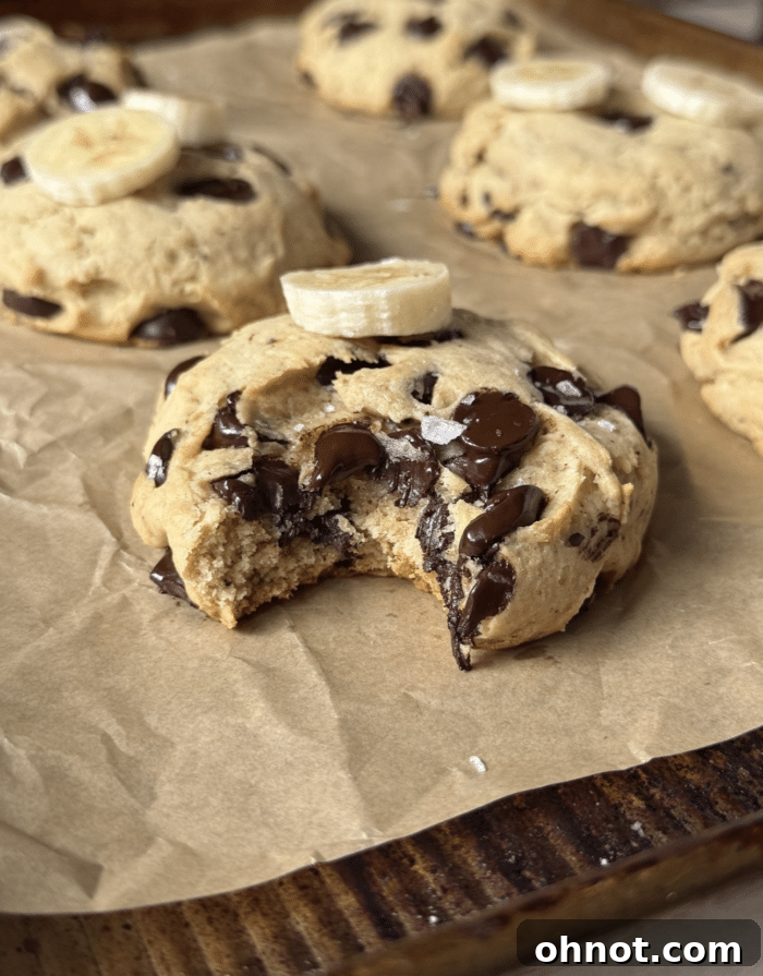 Brown Butter Banana Cookies Recipe – Chewy, Caramelized Flavor 7 Gooey salty cookie.