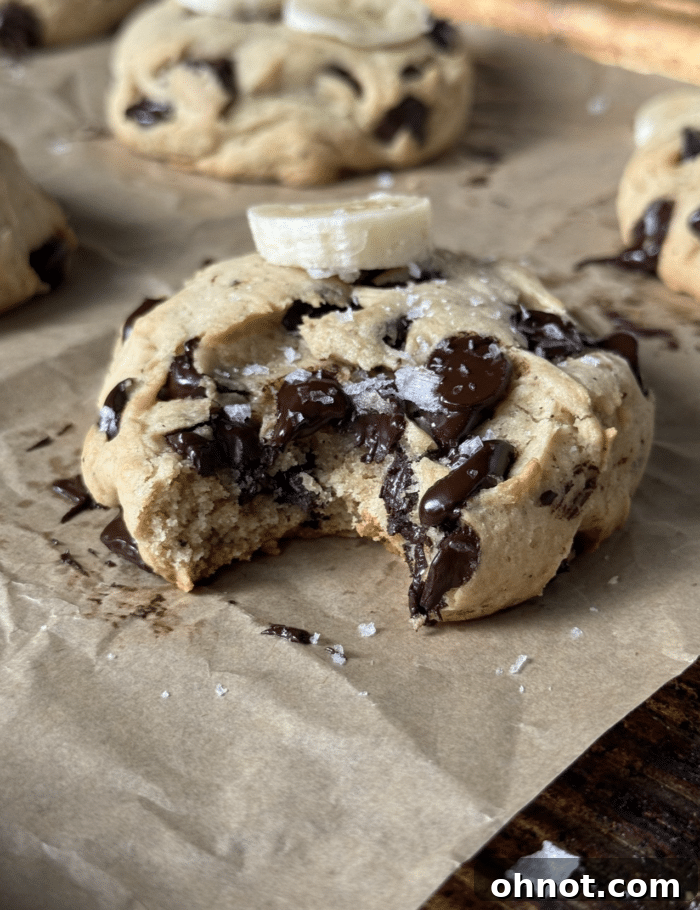 Brown Butter Banana Cookies Recipe – Chewy, Caramelized Flavor 9 Stack of brown butter banana cookies.