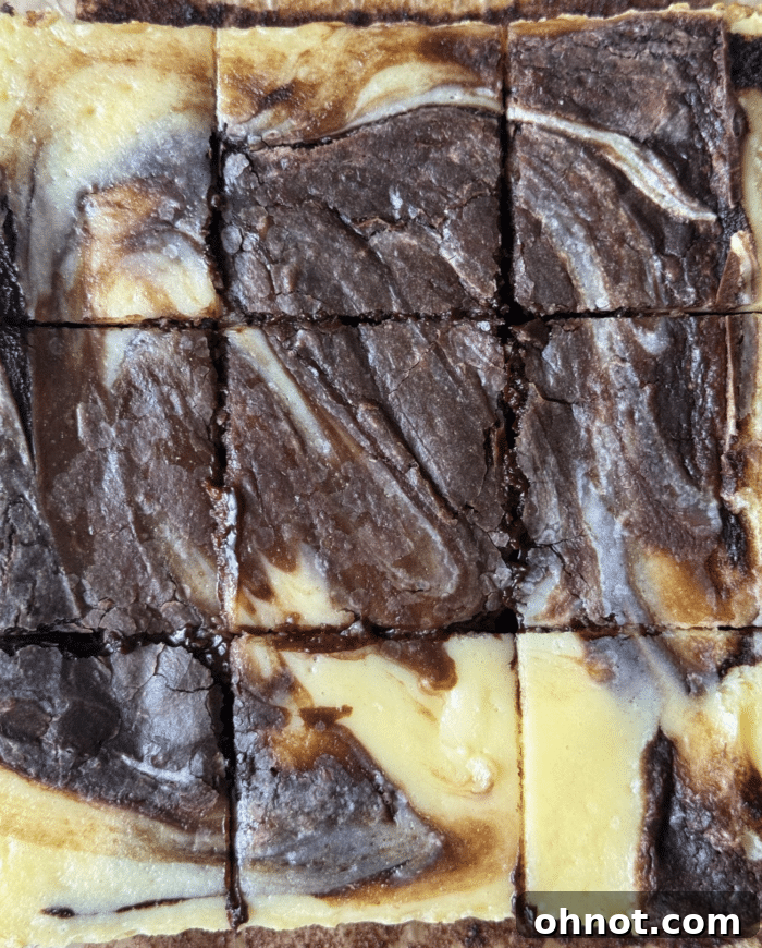 Cheesecake stuffed brownies.
