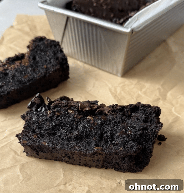 Chocolate loaf piece.