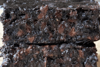Fudgy Chocolate Zucchini Brownies