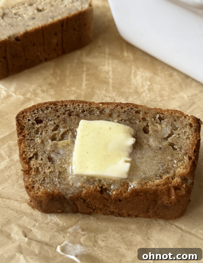 Maple cinnamon banana bread.