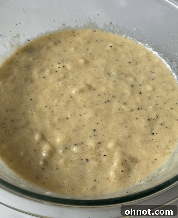 Cinnamon banana batter.