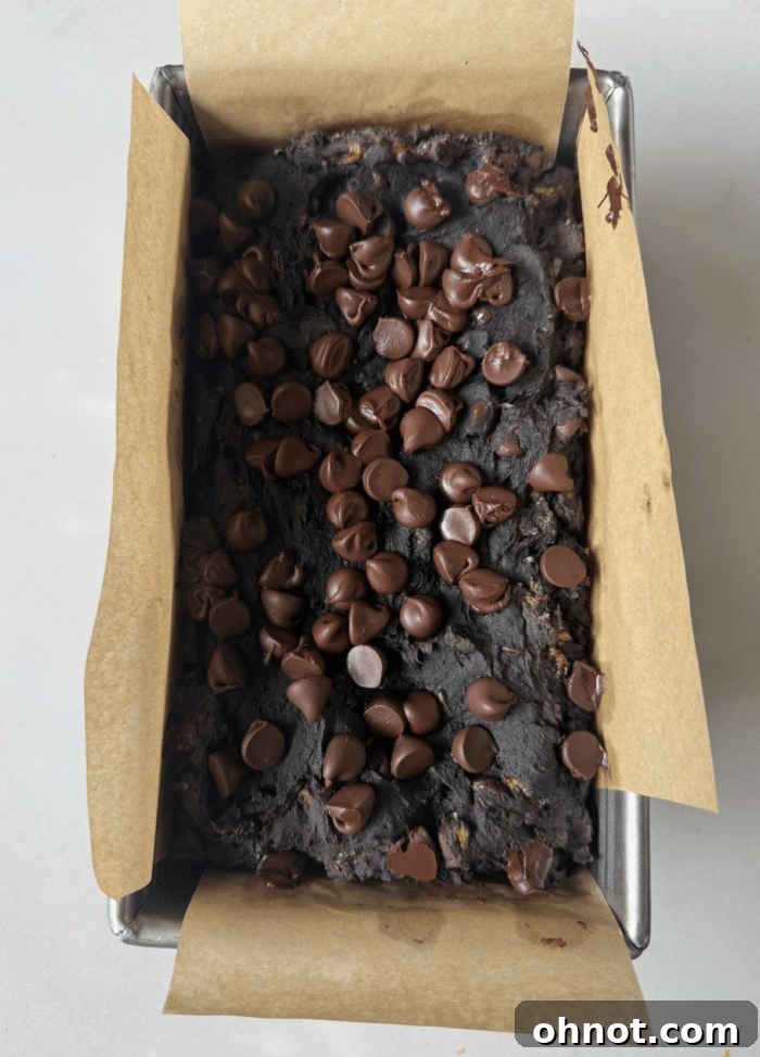Melty chocolate chips in pan.