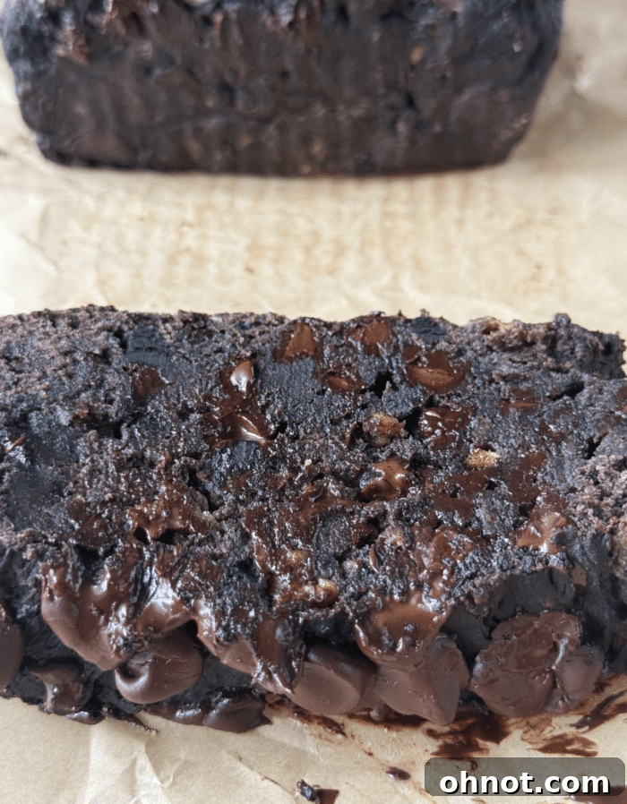 Cocoa loaf slice.