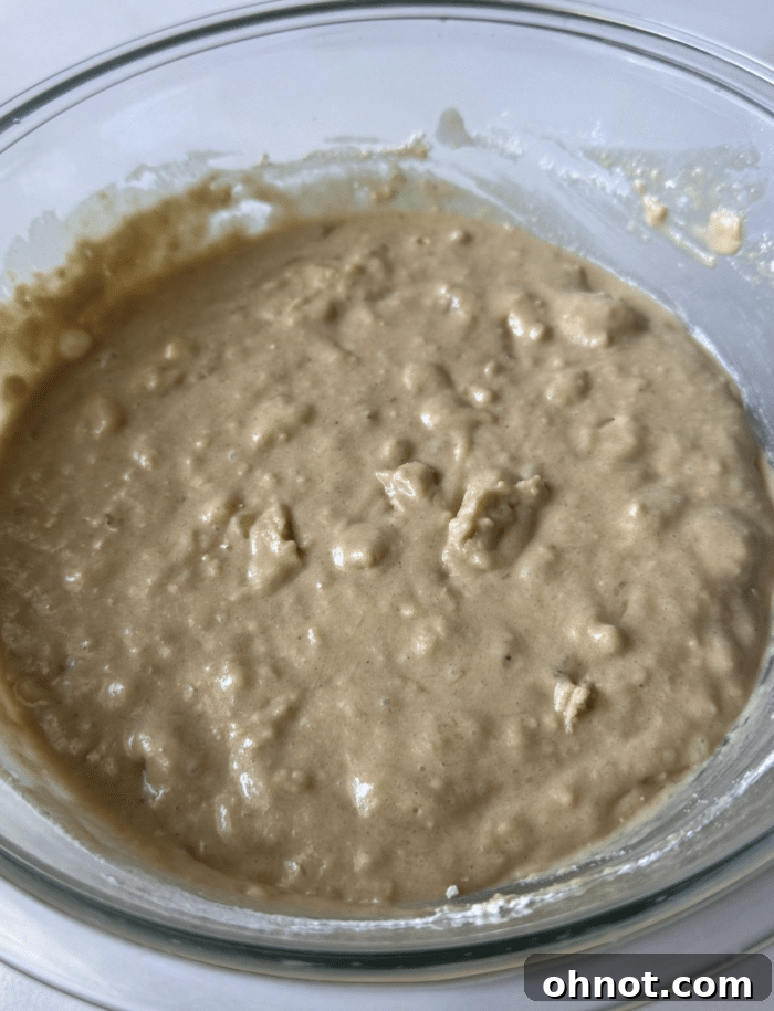 Yellow batter in bowl.