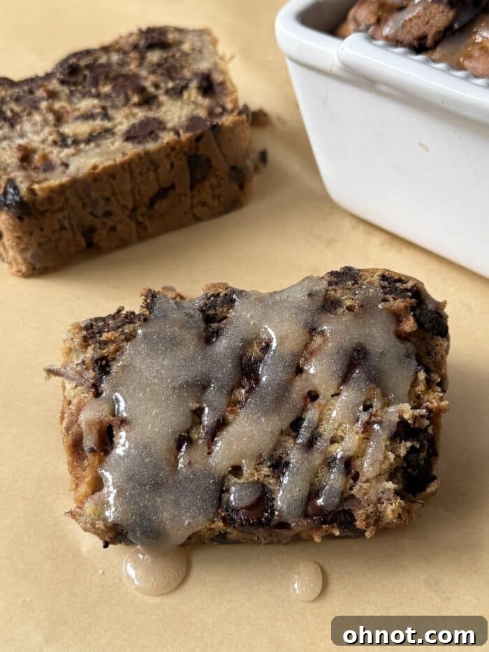 Creamy bread slice.