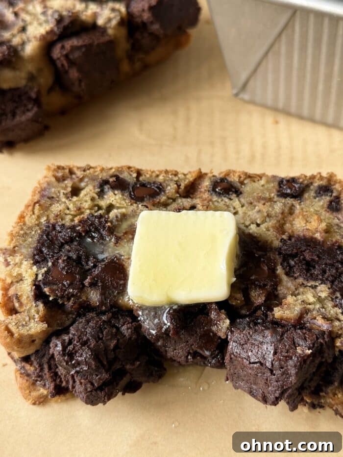 Butter with cocoa loaf.